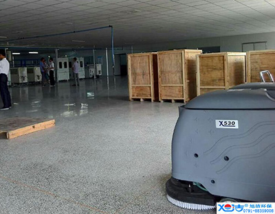旭潔洗地機(jī)在手，車間廠房地面清潔我有