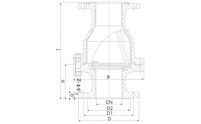 襯氟止回閥H44F46-10C