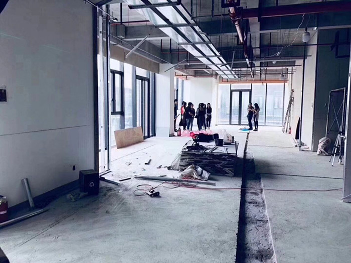 辦公室裝修：360教育在線開工大吉現場